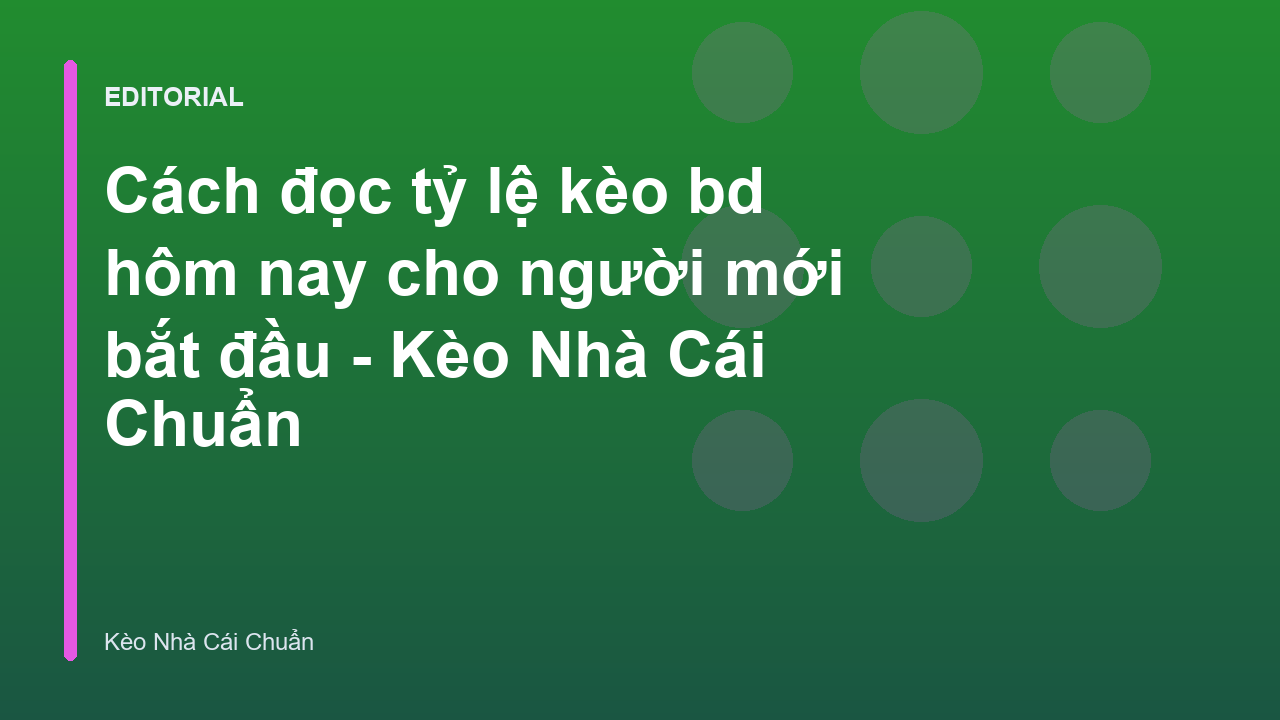 Người mới bắt đầu tìm hiểu cách đọc kèo bóng đá